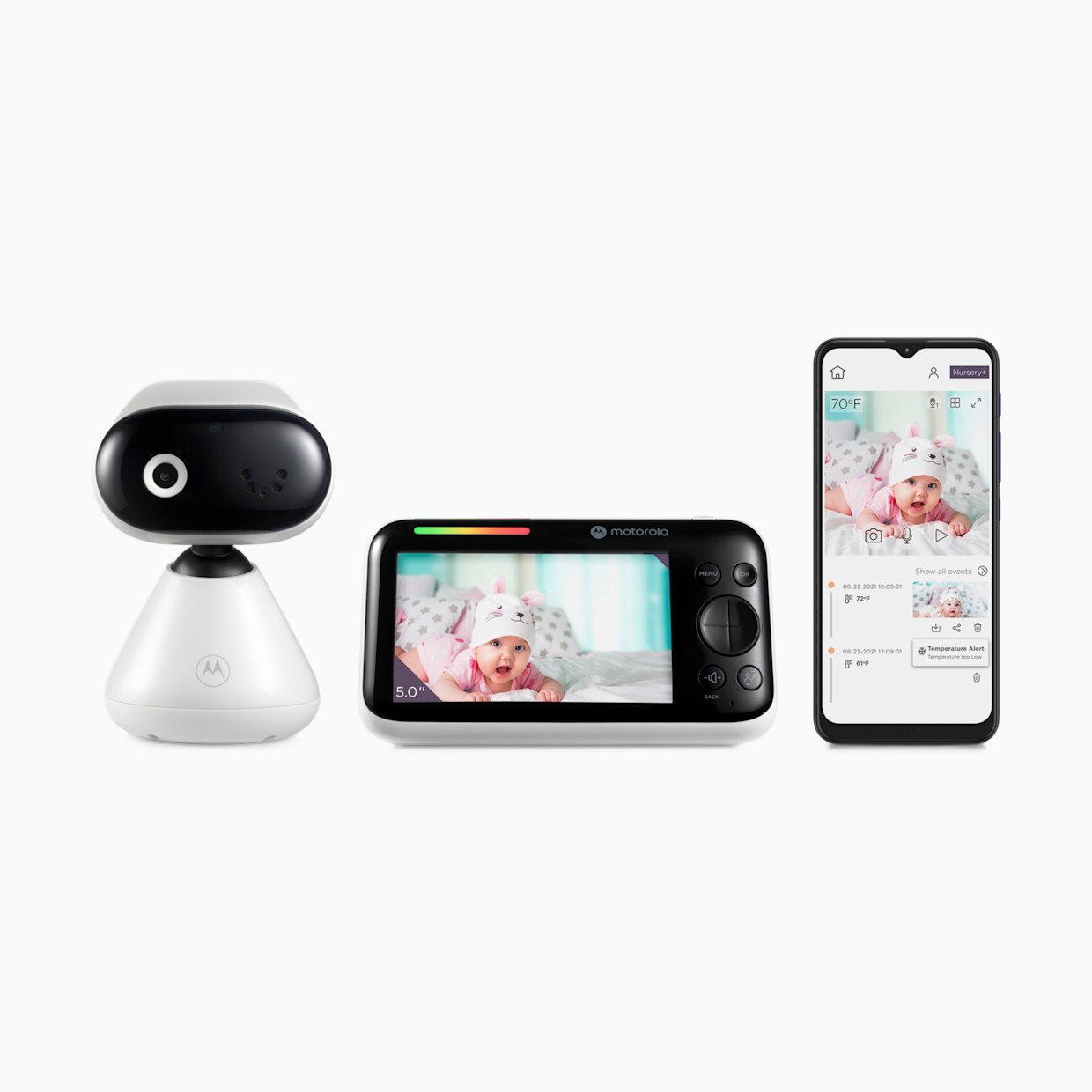 Motorola PIP1500 Connect 5" 1080p Manual Pan/Tilt Video Baby Monitor - 1 Camera.