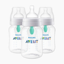 Philips AVENT Anti-colic Bottle with AirFree Vent 9oz 3pk for Gas Reflux and Colic