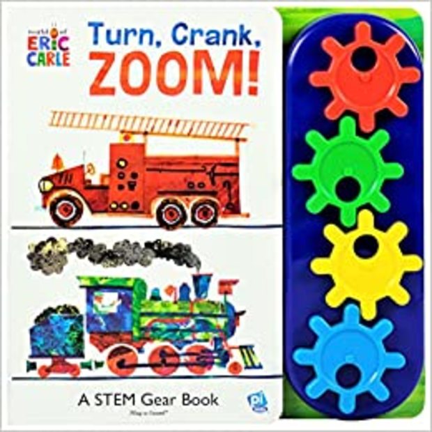  Turn, Crank, Zoom! A STEM Gear Sound Book - $14.39.