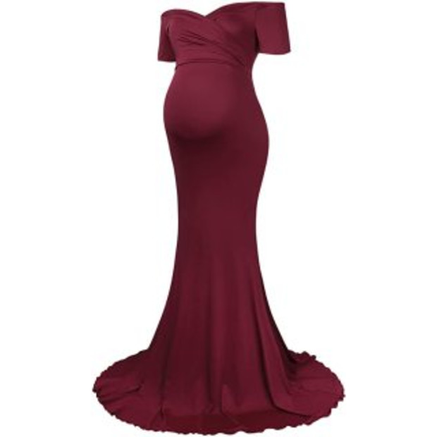 Molliya Maternity Off-Shoulder Gown - $34.99.