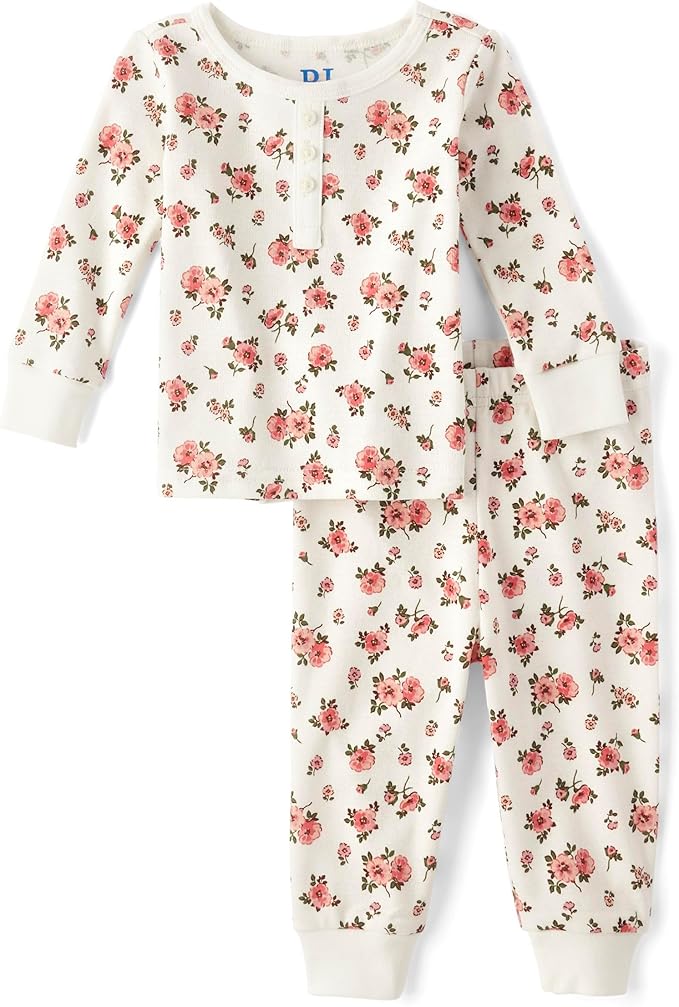 Baby Girls' and Toddler Long Sleeve Pajamas.