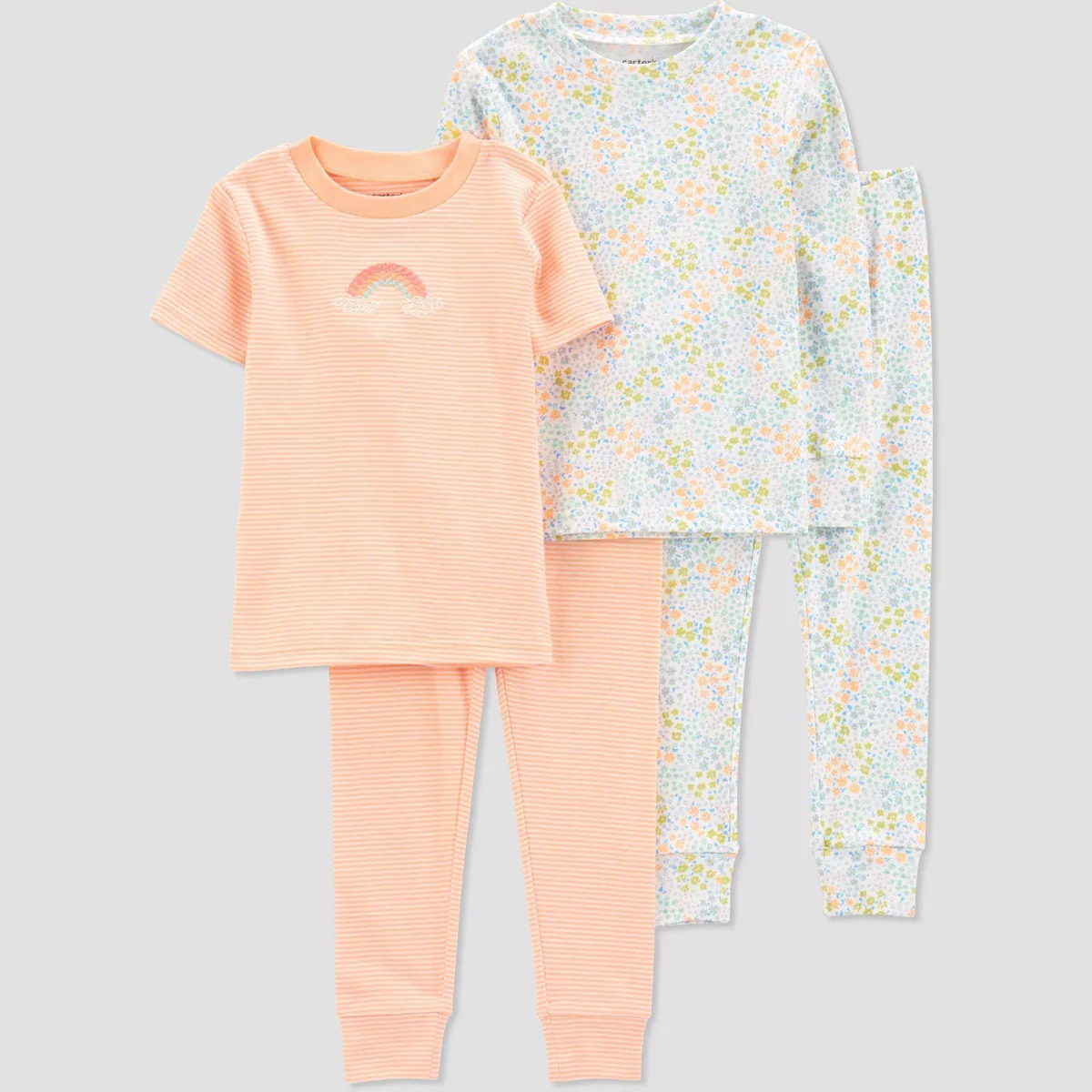 Carter's Just One You Toddler Girls' 4-Piece Cotton Pajama Set.