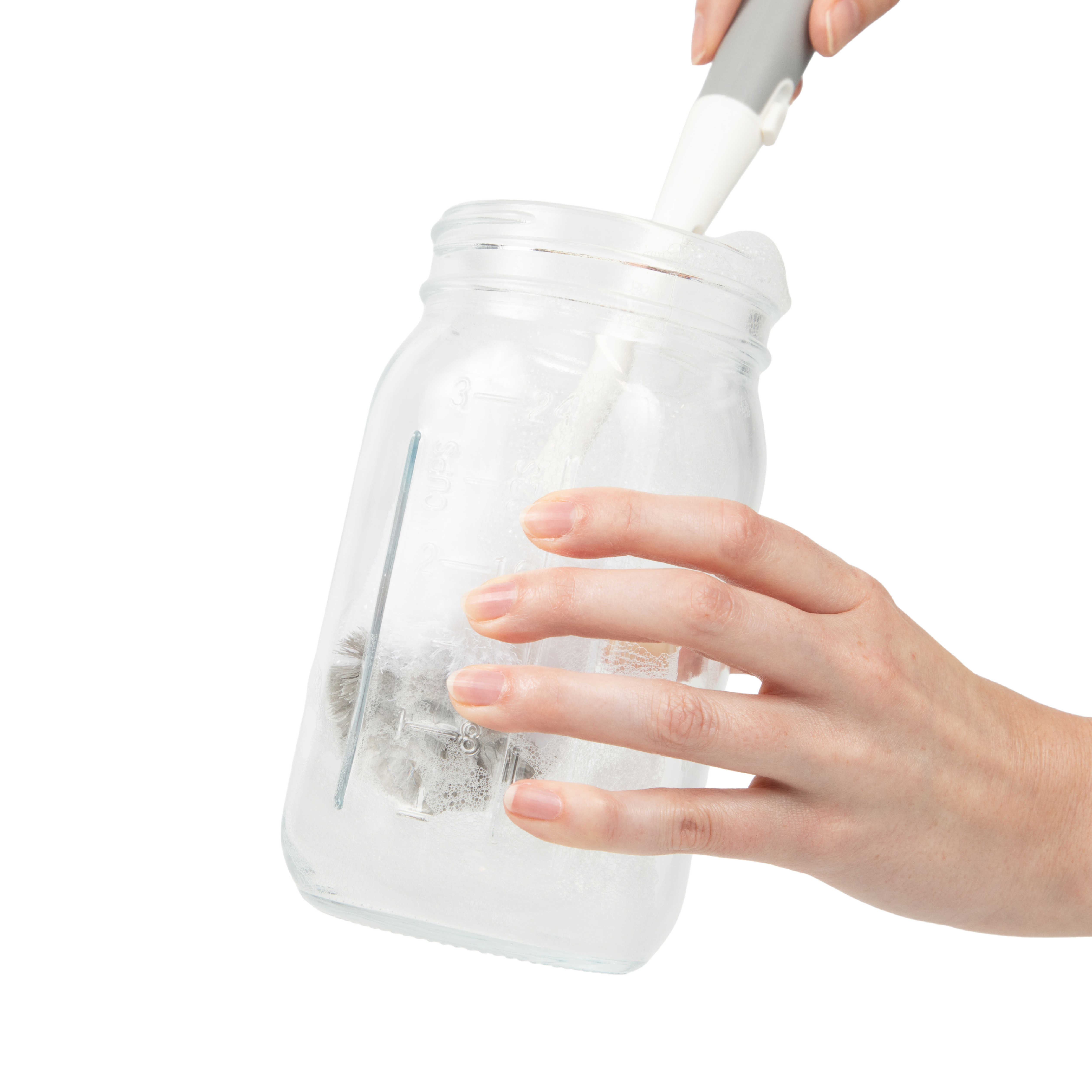 Sprucely Glass Milk Pitcher.
