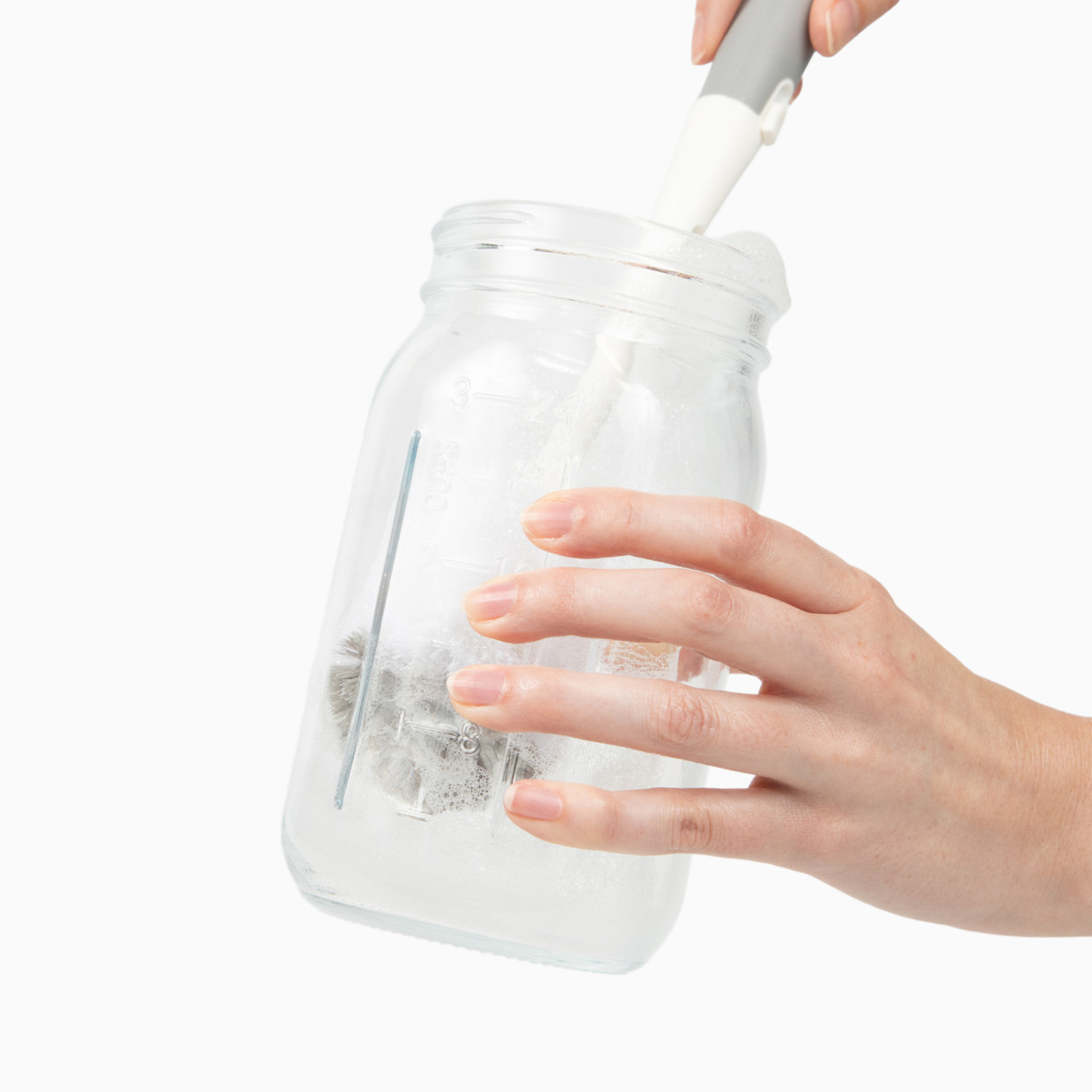 Sprucely Glass Milk Pitcher.