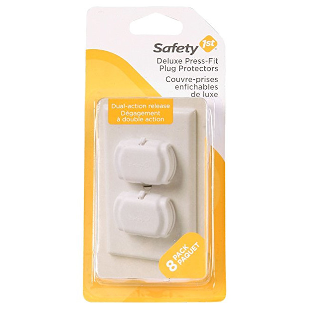 Safety 1st Deluxe Press Fit Outlet Plugs, 8 Count - $6.37.