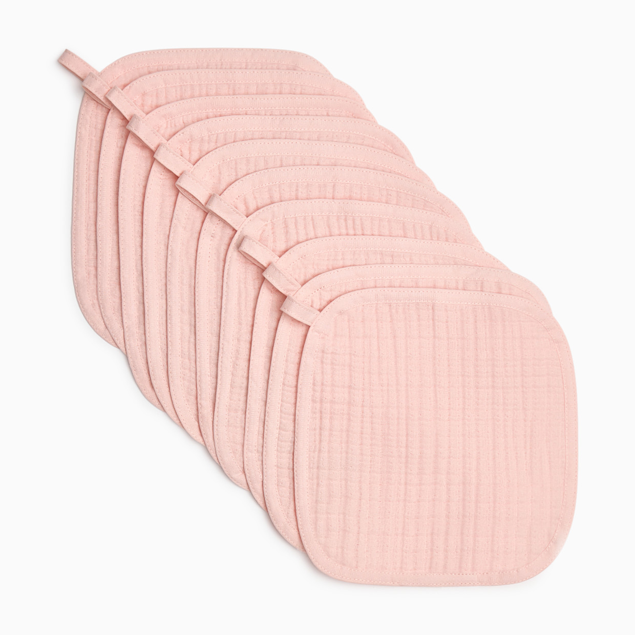 Small Story Muslin Washcloths (10 Pack) - Pink Hues.