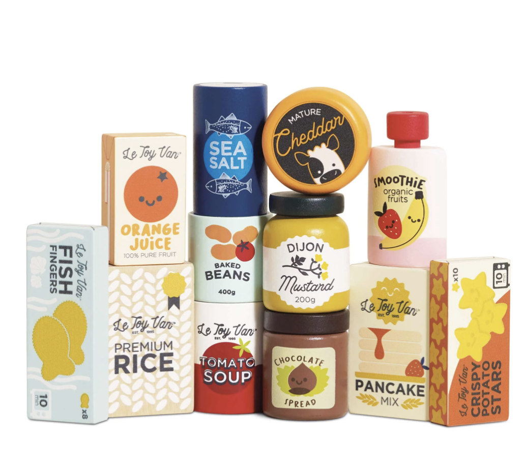 Le Toy Van Supermarket Grocery Weekly Shop.