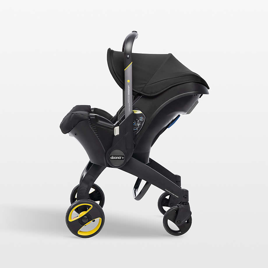 Doona Nitro Black Compact Infant Car Seat & Stroller with Base.