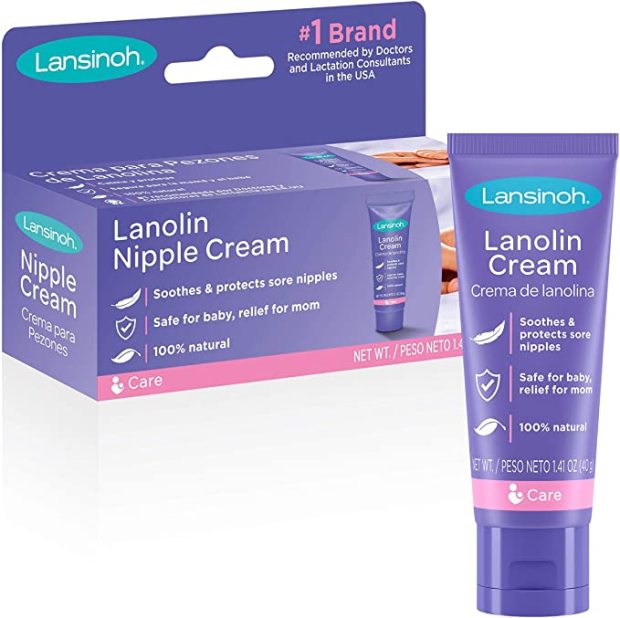 bamboobies Organic Lanolin-Free Nursing Balm Nipple Cream, Safe