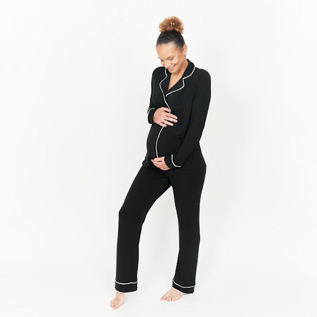 Larken The Black CloudLuxe Classic Pajama Set - $98.00.