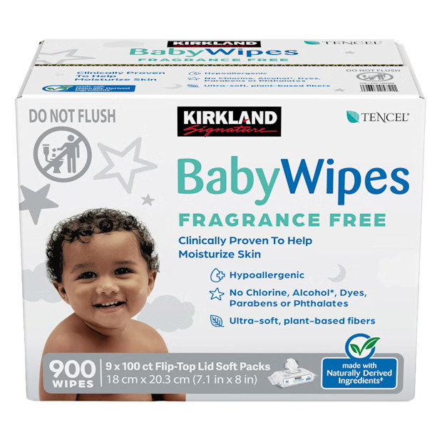 Kirkland Signature Baby Wipes.