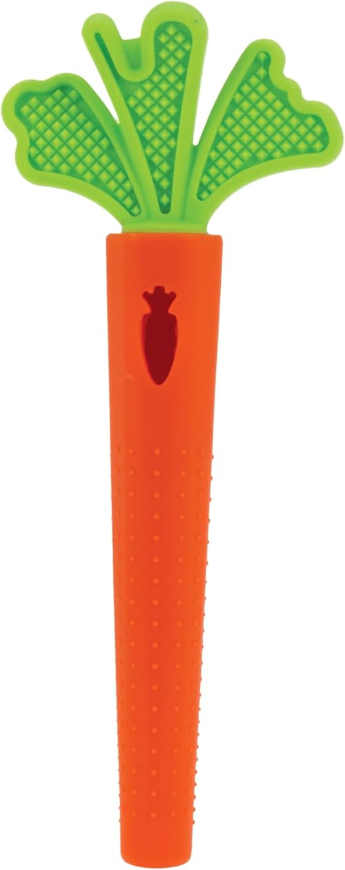 Nuby  Silicone Carrot Tube Teether.