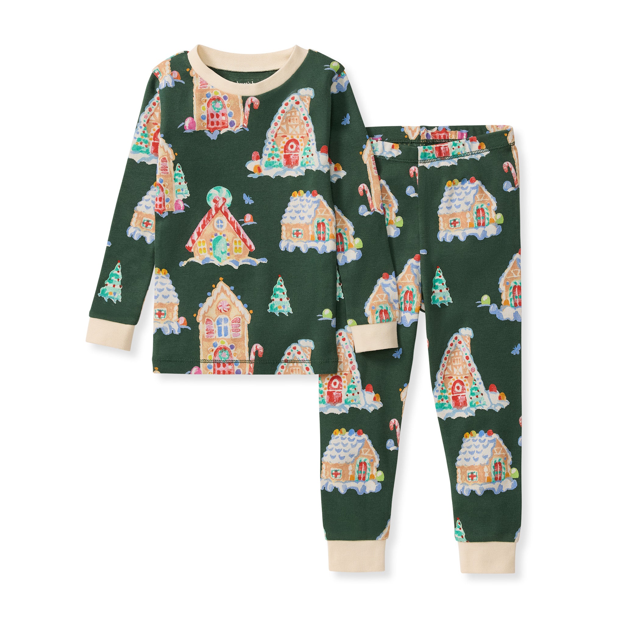 Burt's Bees Baby Gingerbread Houses Two-Piece Pajamas.
