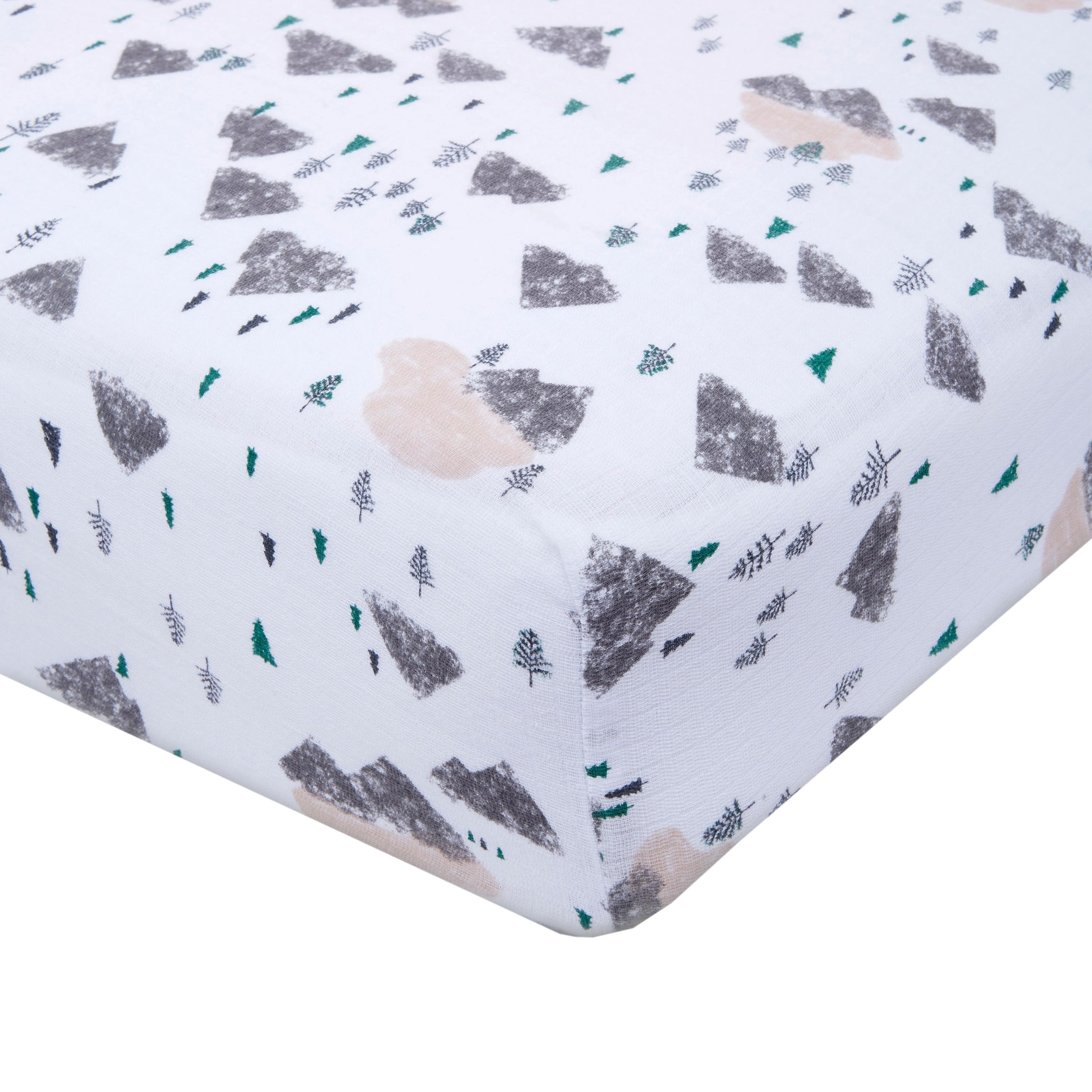 Aden and Anais Essentials Cotton Muslin Crib Sheet.