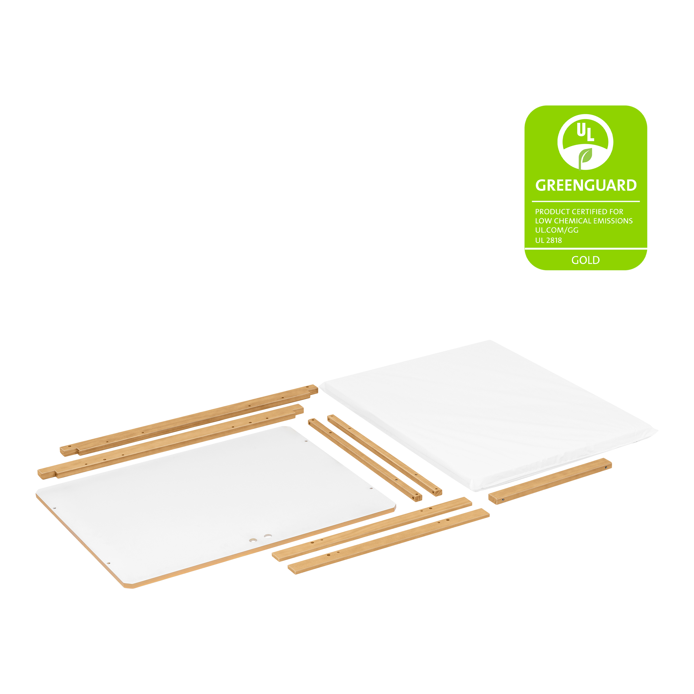 babyletto Rolli All-Stages Midi Crib Conversion Kit - Honey.