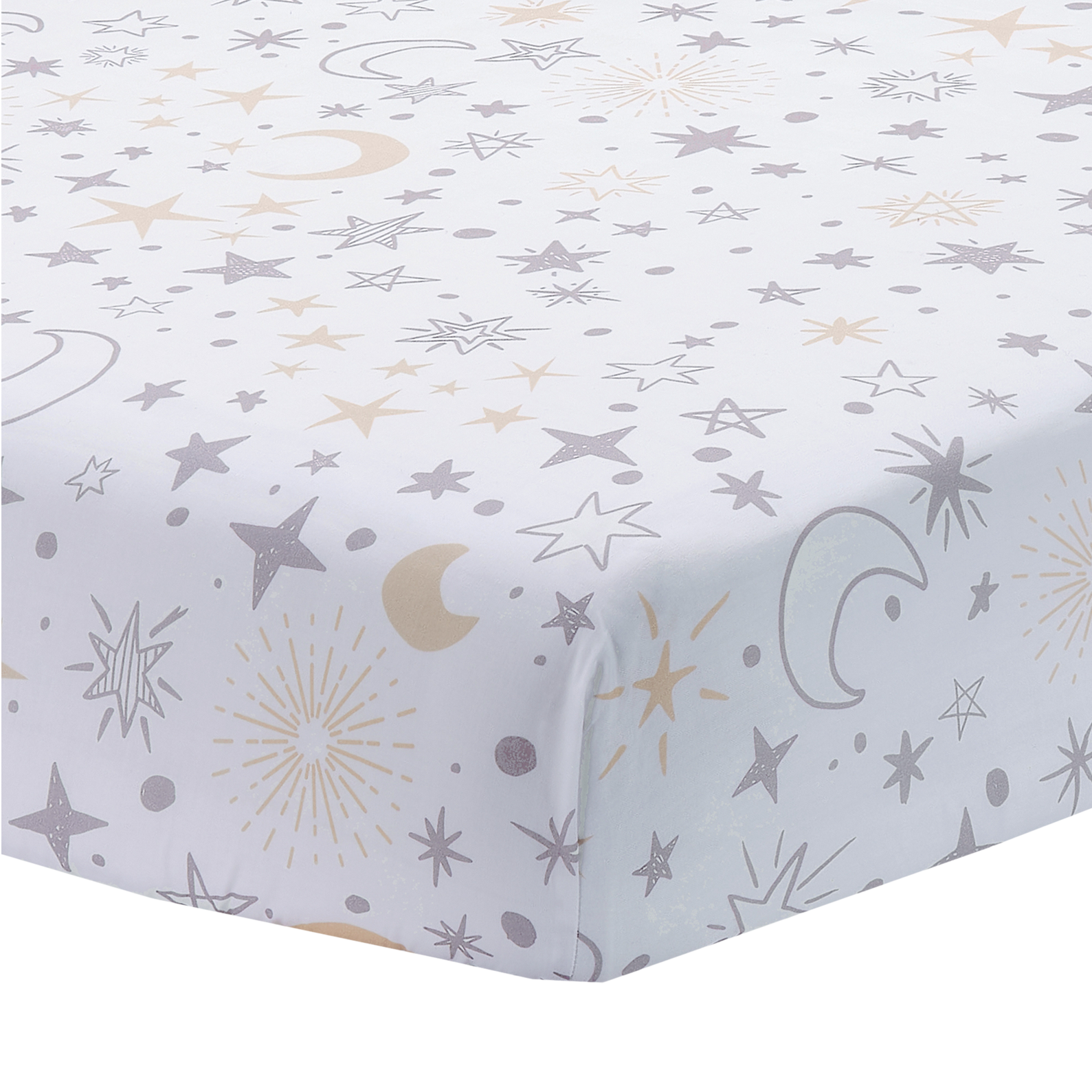 Lambs & Ivy Cotton Fitted Crib Sheet.