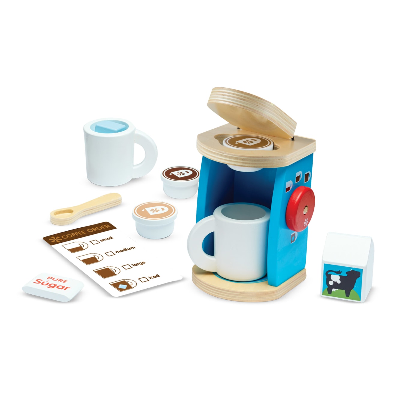 Melissa & Doug Toy Coffee Set | Pretend Play Coffee Maker.
