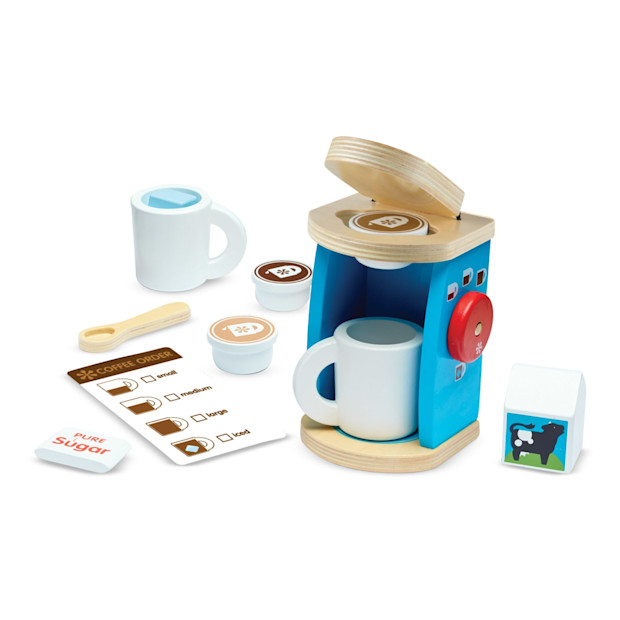 Melissa & Doug Toy Coffee Set | Pretend Play Coffee Maker.