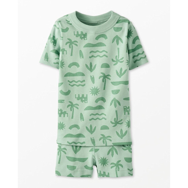 Hanna Andersson Kids Short John Pajama Set.