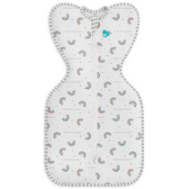 Swaddle Up™ 1.0 TOG Cotton White Rainbow Dream