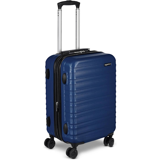 Amazon Basics 21" Hardside Carry-On Luggage.
