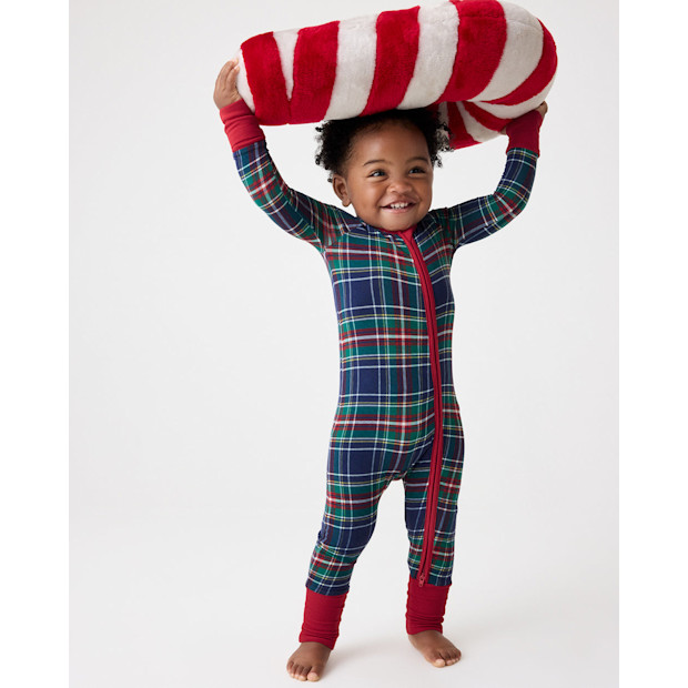 Little Sleepies Northern Night Plaid Zippy.