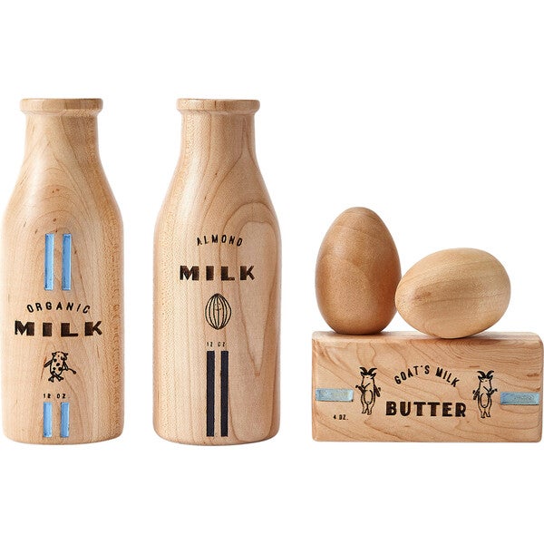 Milton & Goose Dairy Play Food Set.