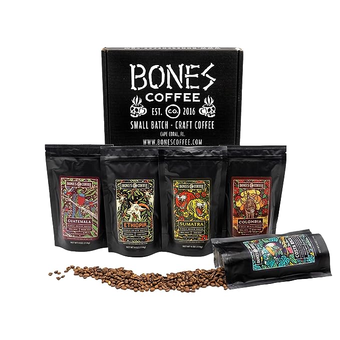 Bones Coffee Company World Tour Sample Pack.