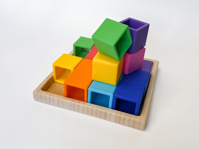 Everly Row Silicone Stacking Building Blocks.