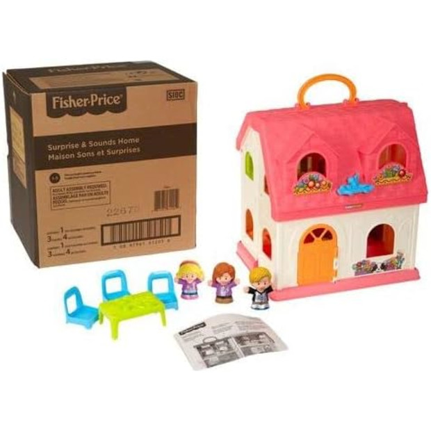 Fisher-Price Little People Toddler Toy Surprise & Sounds Home Musical Playhouse.