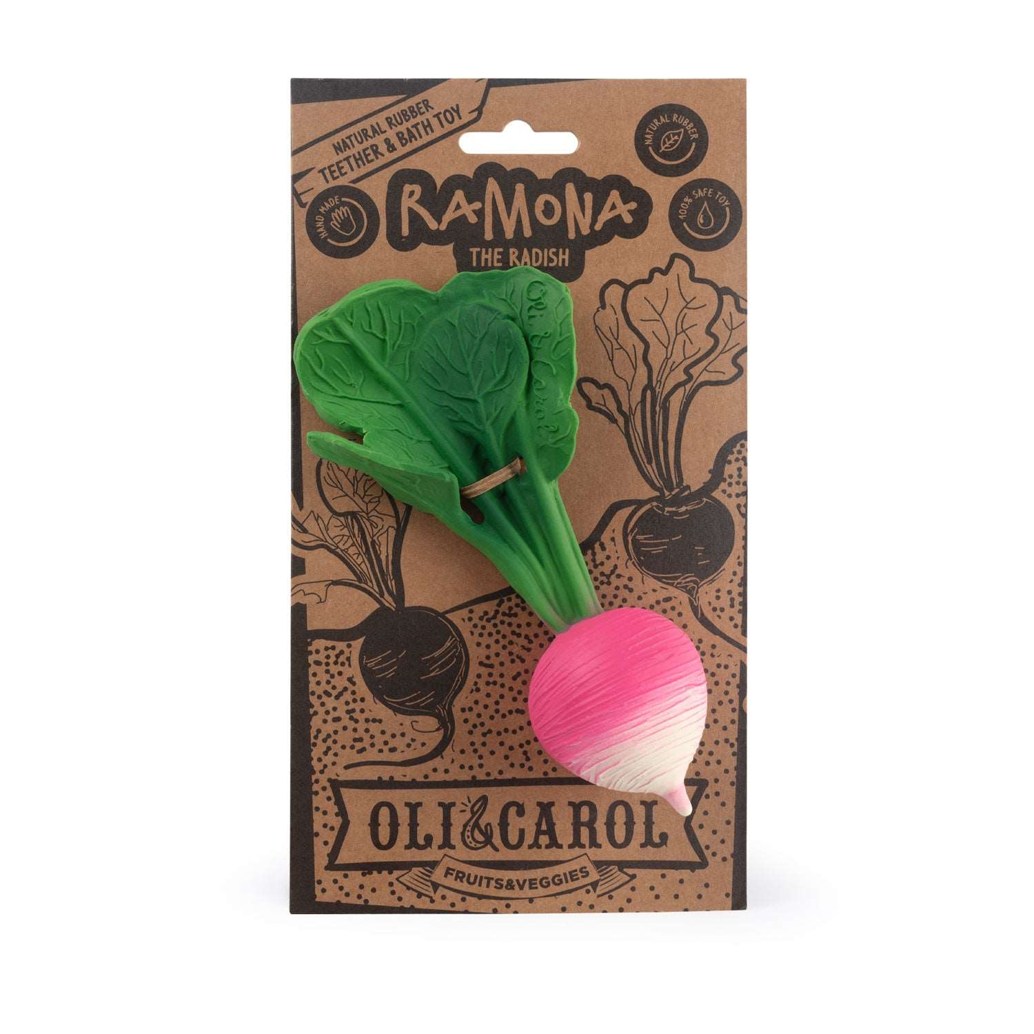 Ramona the Radish Teething Toy.