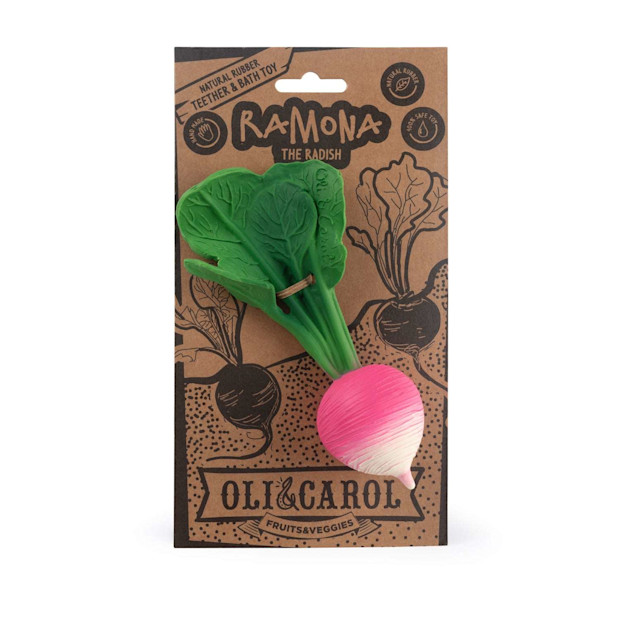 Ramona the Radish Teething Toy.