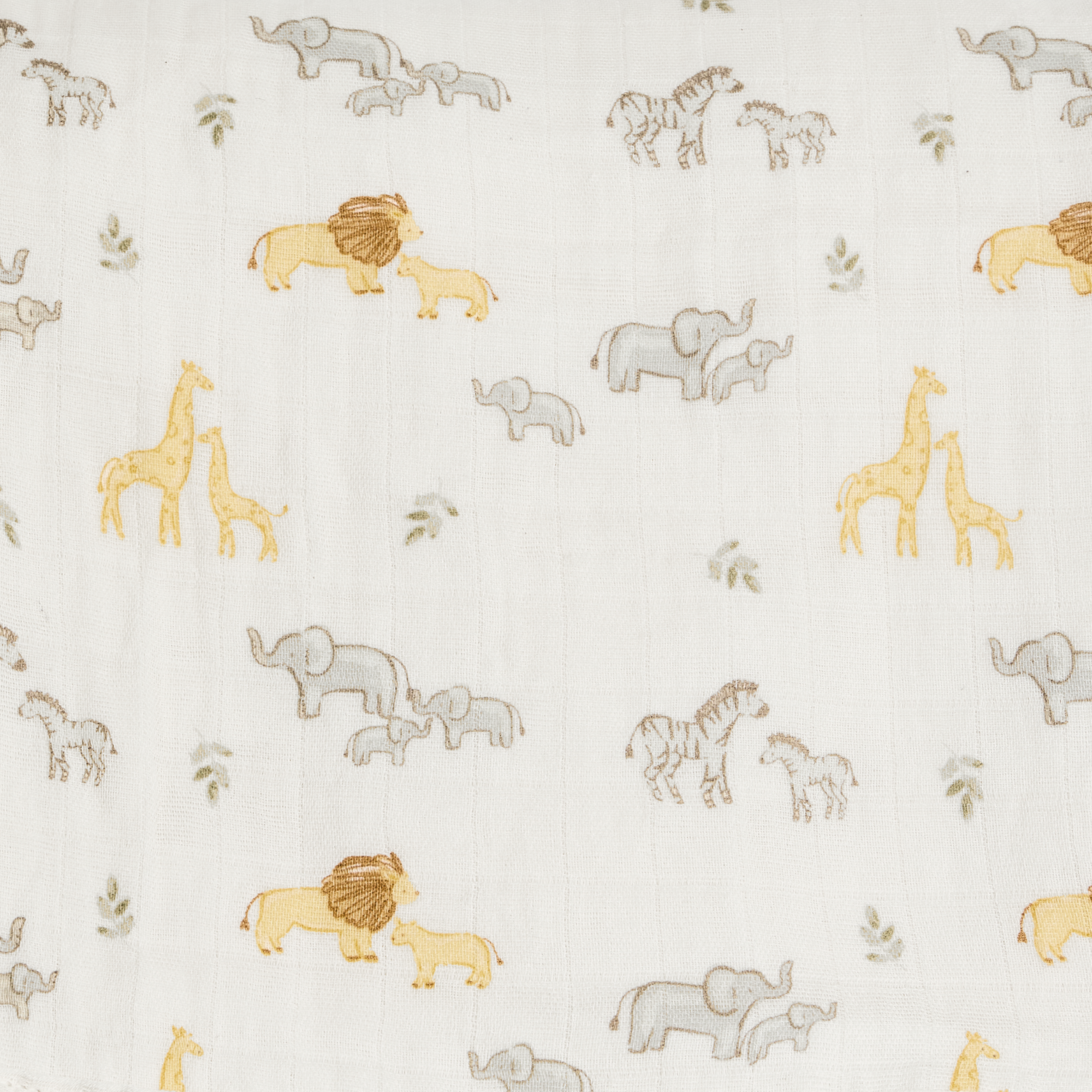 Tiny Kind Organic Cotton Muslin Crib Sheet - Safari Adventure.