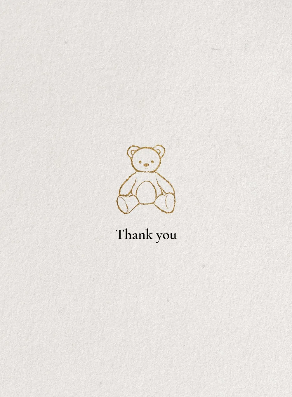 Beary Cute Thank You Card.