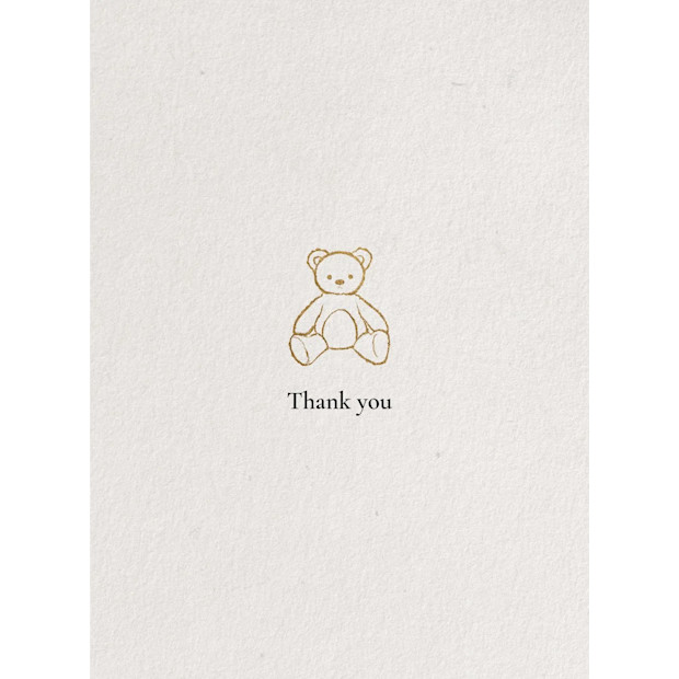 Beary Cute Thank You Card.