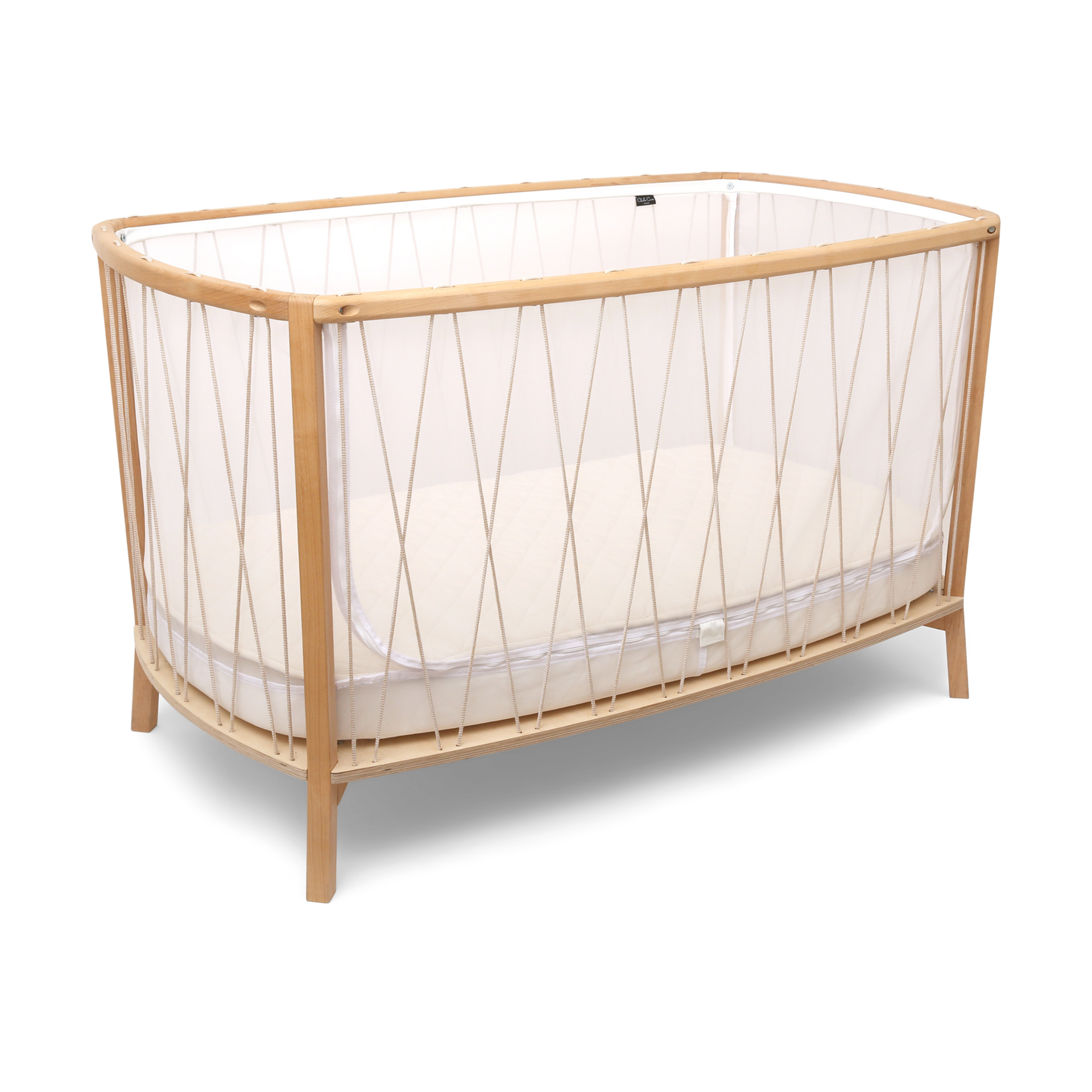 Charlie Crane KIMI Baby Bed - Desert, Foam Mattress.