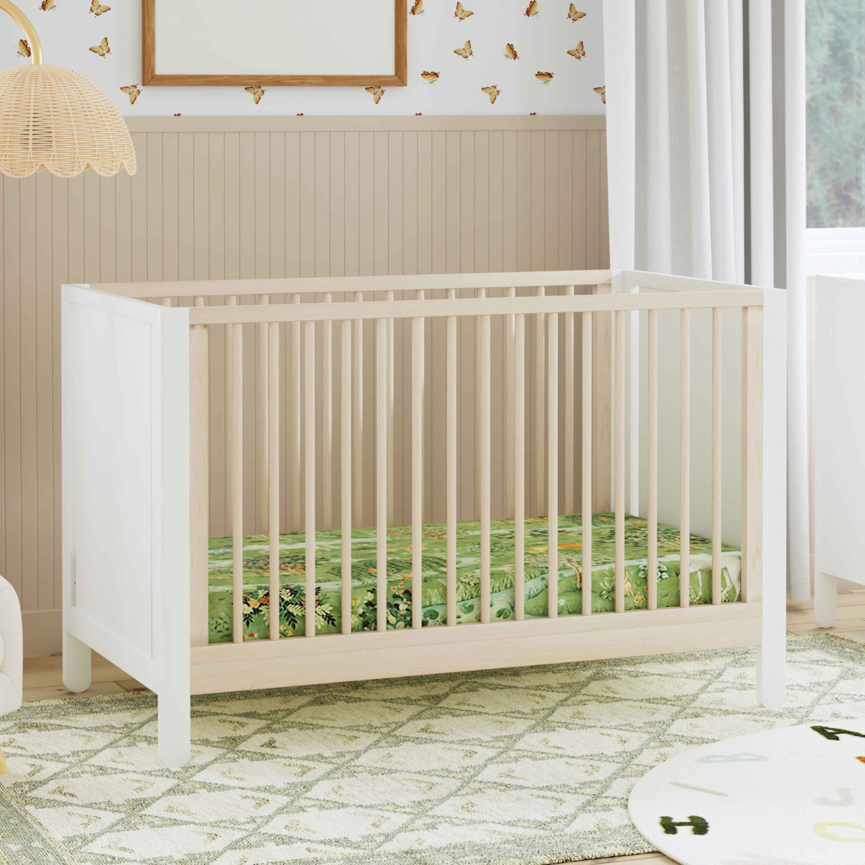 Carter's by daVinci Marisol 4-in-1 Convertible Crib - White/Washed Natural.