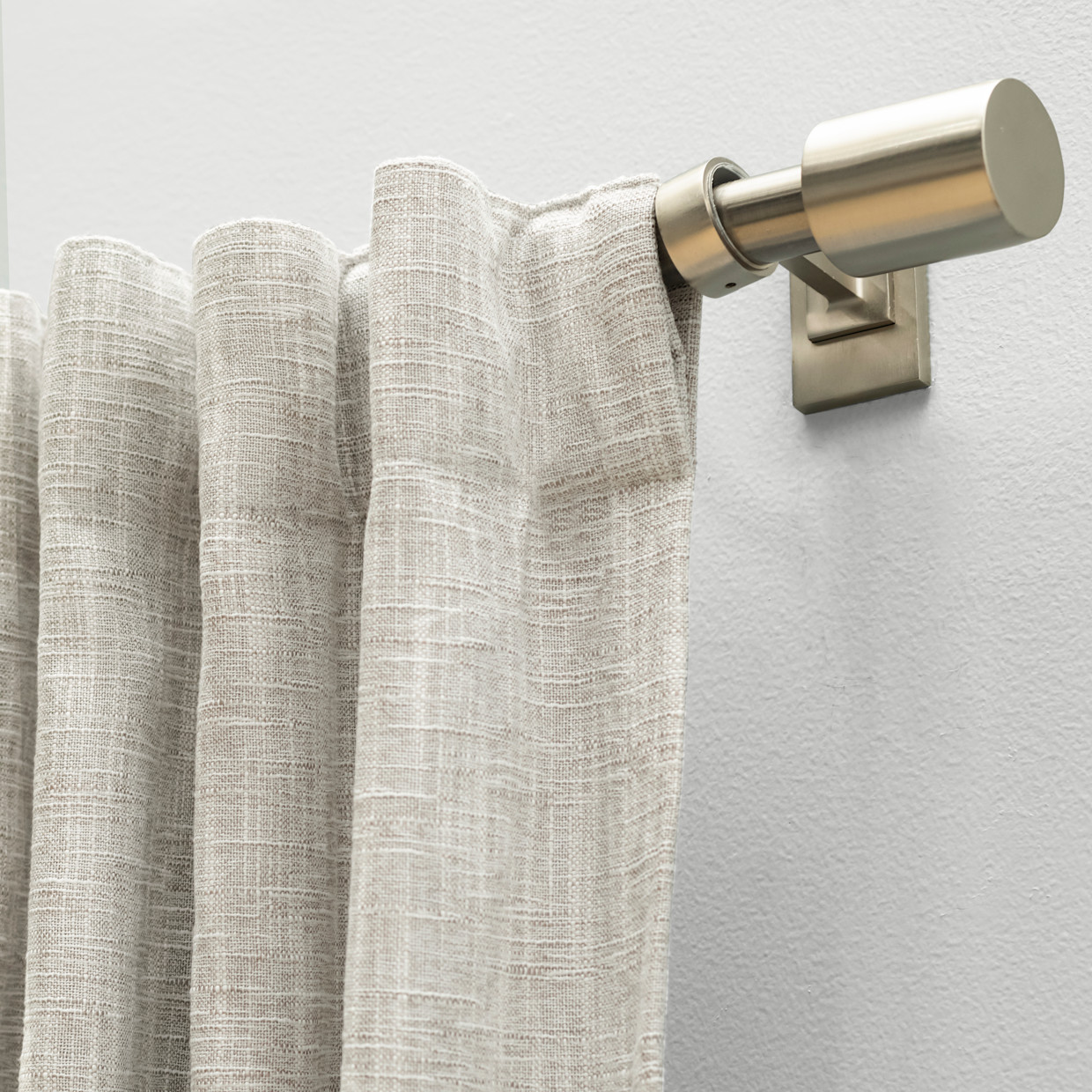 Ricardo Trading Haven Blackout Linen Curtain Panel - Oatmeal, 52"W X 63"L.