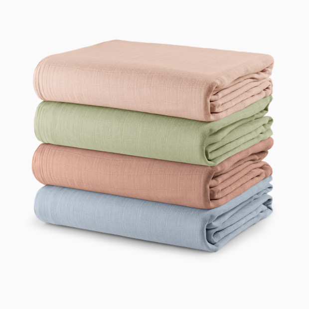 Comfy Cubs Muslin Swaddle Blankets Set (4 Pack).