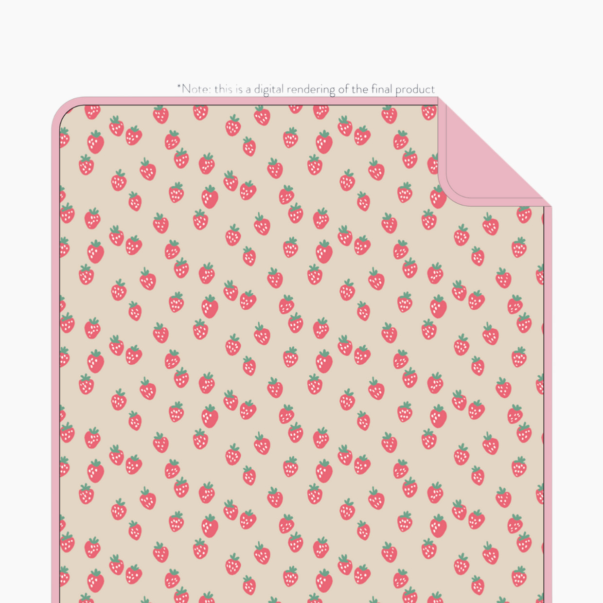Itzy Ritzy Itzy Blanket - Strawberries & Cream.