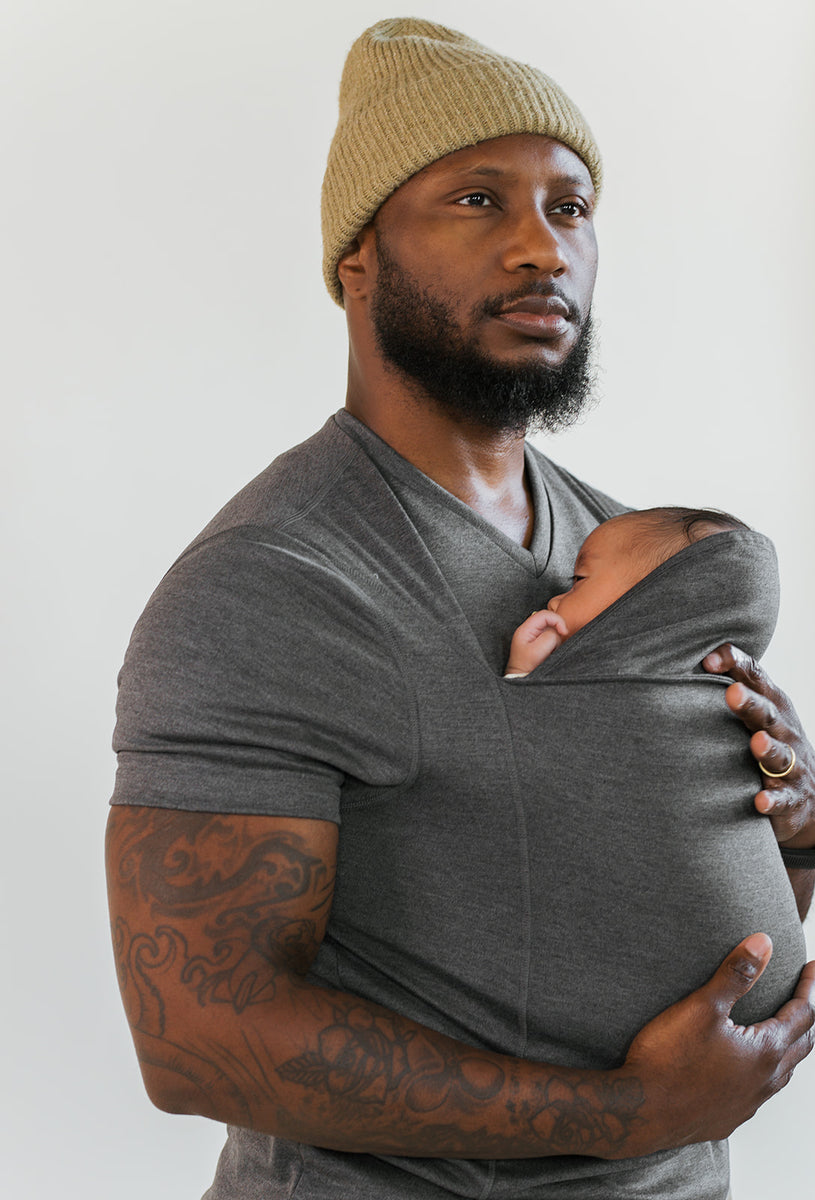 Men's baby hot sale carrier shirt