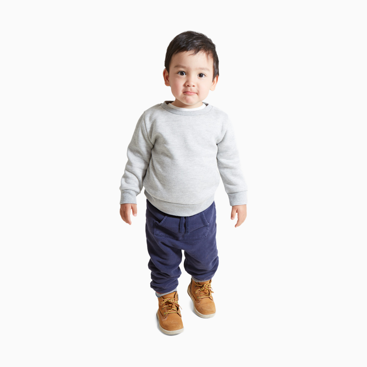 Ingrid and Isabel Babe Sweatshirt - Light Heather Grey, 3 T.