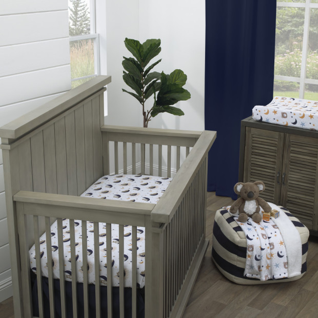 NoJo Baby 4 Piece Nursery Crib Bedding Set - Goodnight Sleep Tight.