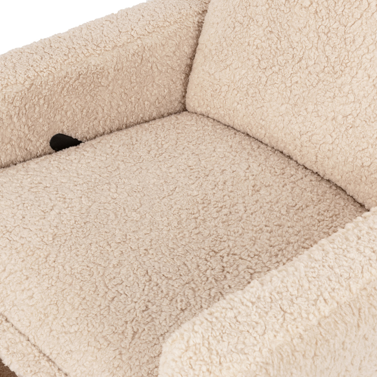 babyletto Cali Flange Recliner and Swivel Glider - Chai Shearling.