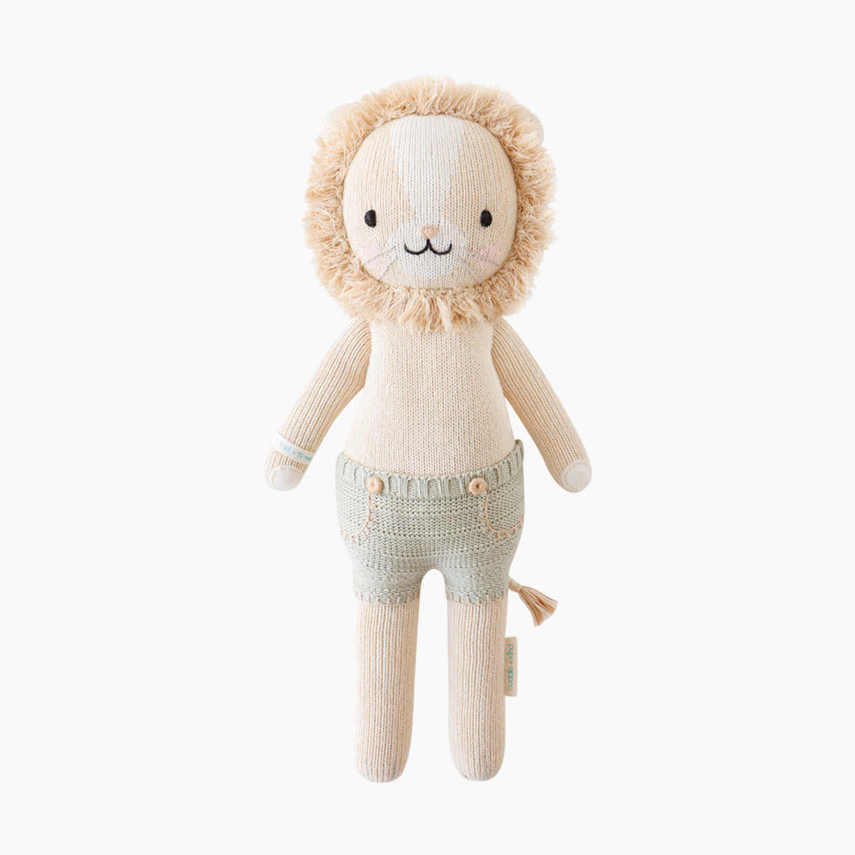 cuddle+kind Hand-Knit Doll - Sawyer The Lion, Little 13".