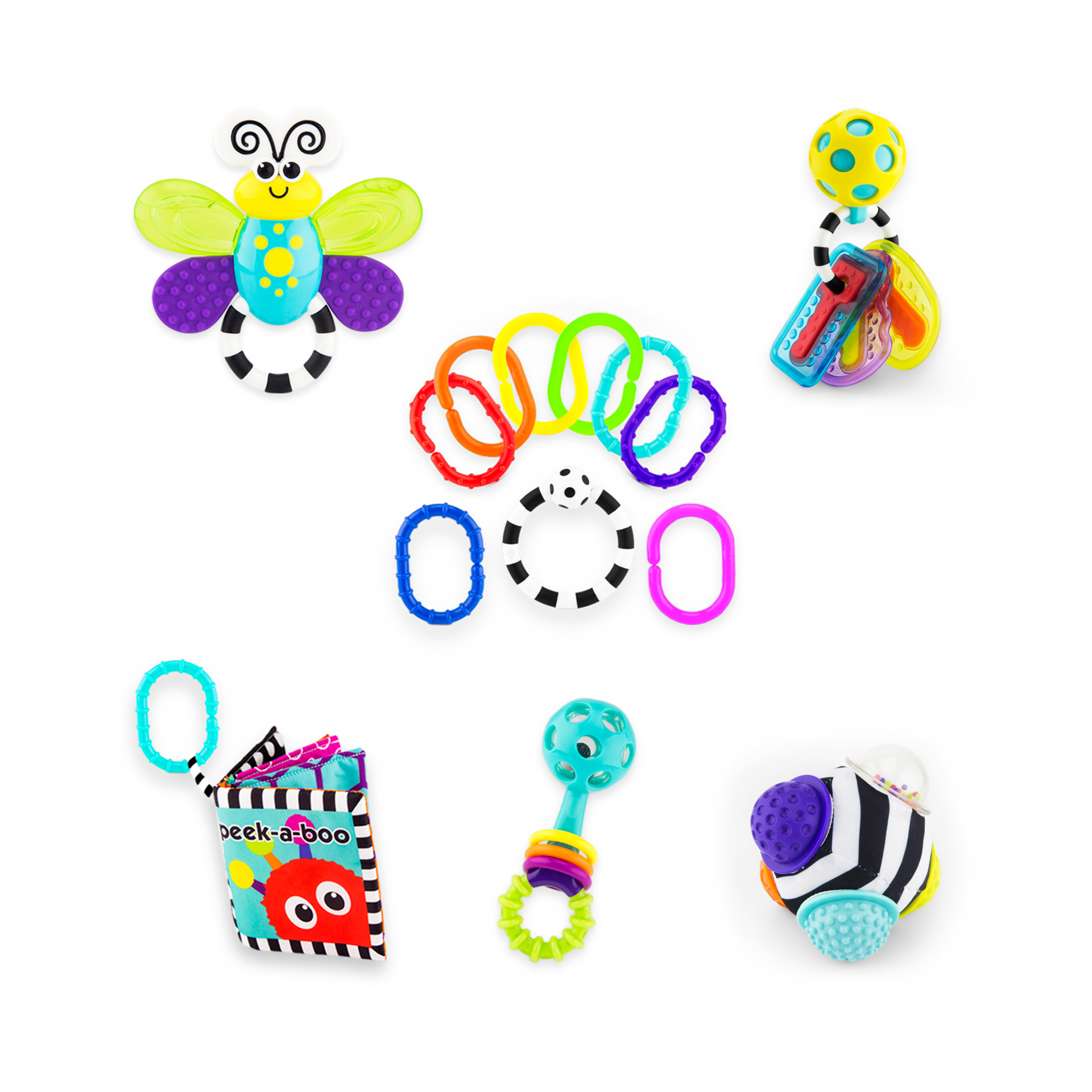 Sassy Play My Way Infant Toy Gift Set (6 piece).