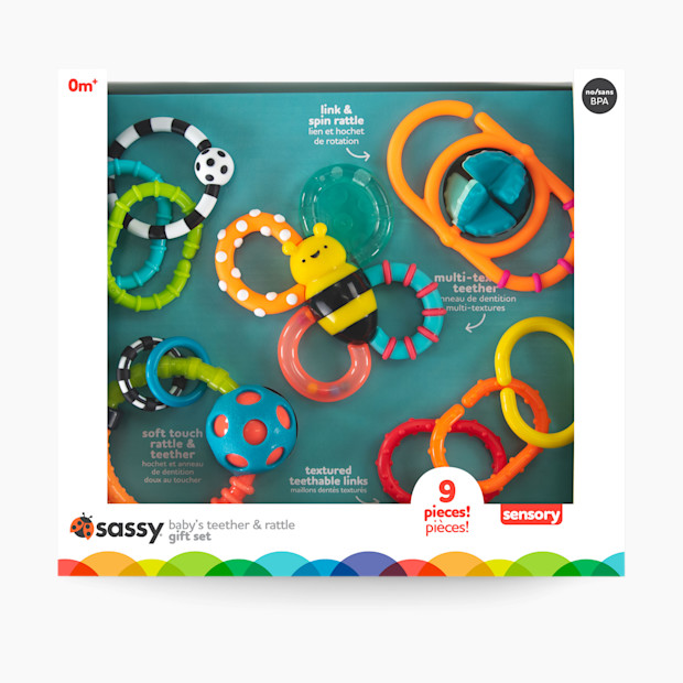Sassy Baby's Teether & Rattle Sensory Set Sensory Toy.
