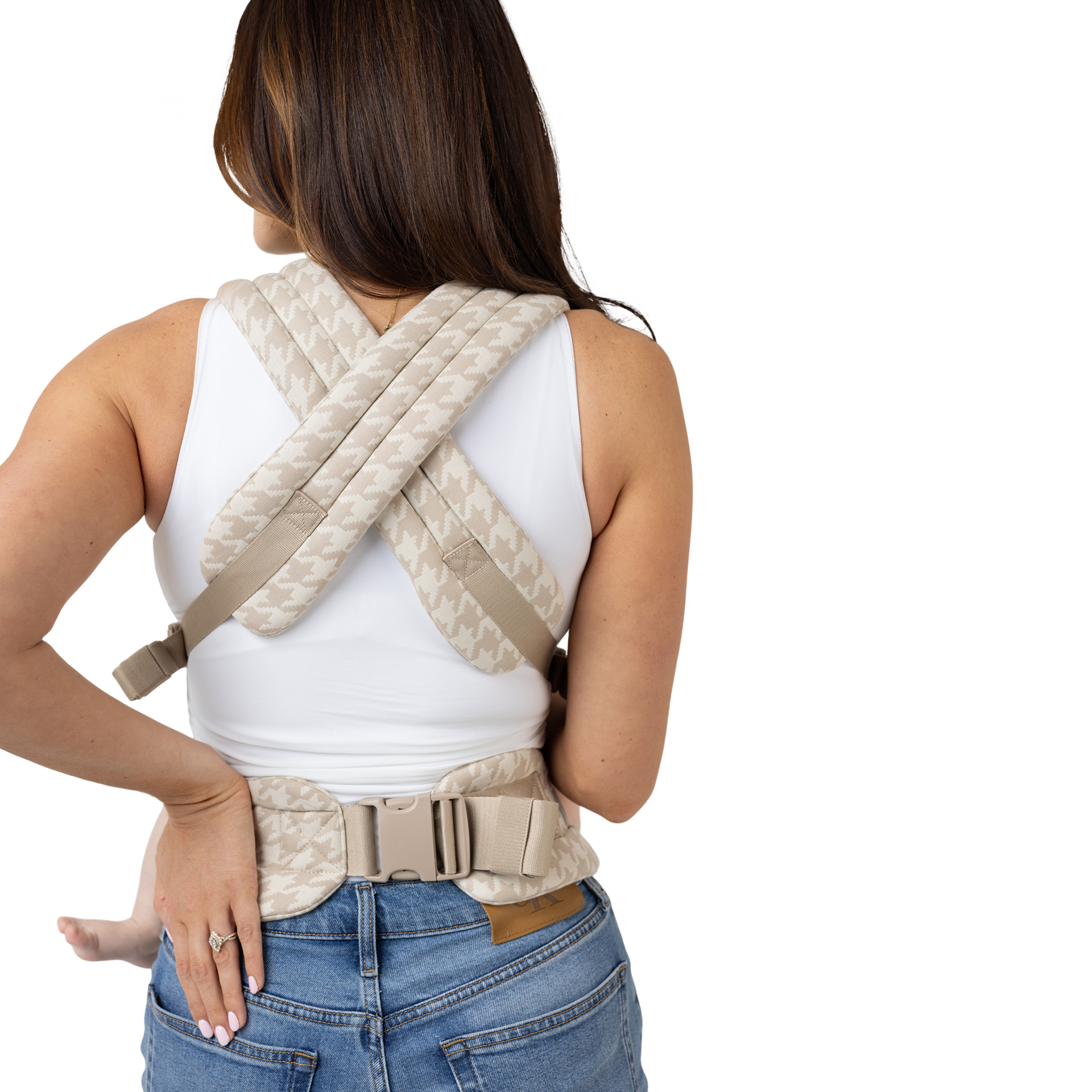 MABĒ The Monarch Baby Buckle Carrier - Houndstooth.