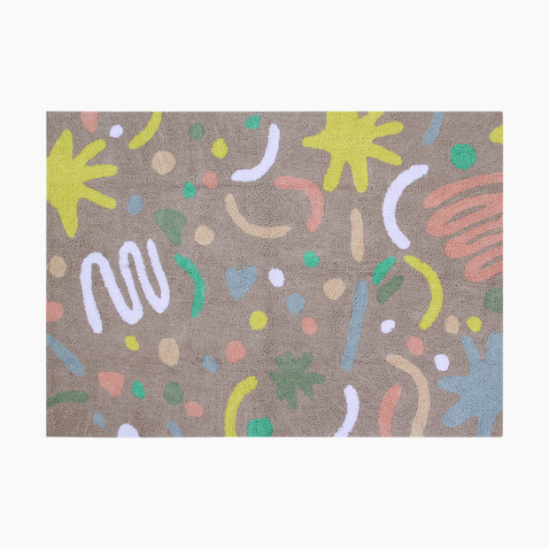 Lorena Canals Oh Joy! Washable Rug - Happy Party, 4'7" X 6'7".