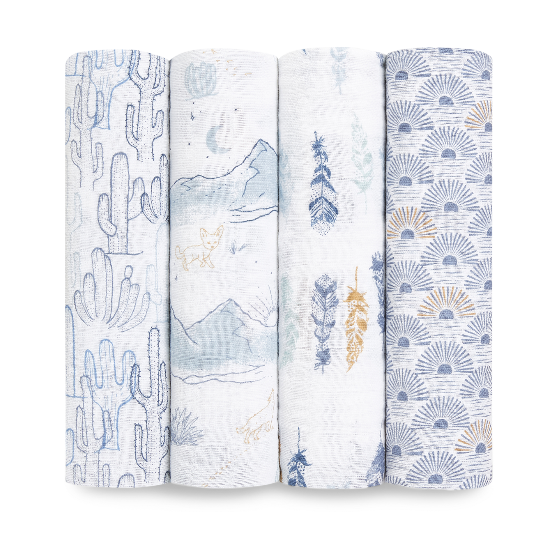 Aden + Anais Cotton Muslin Swaddle 4Pack Sunrise Babylist Shop